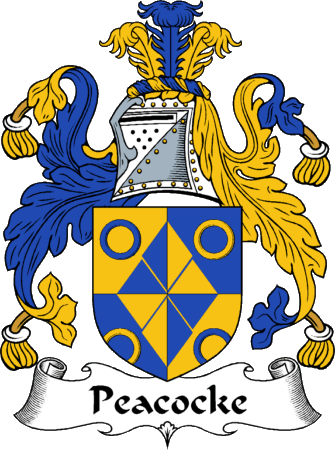 Peacocke Clan Coat of Arms
